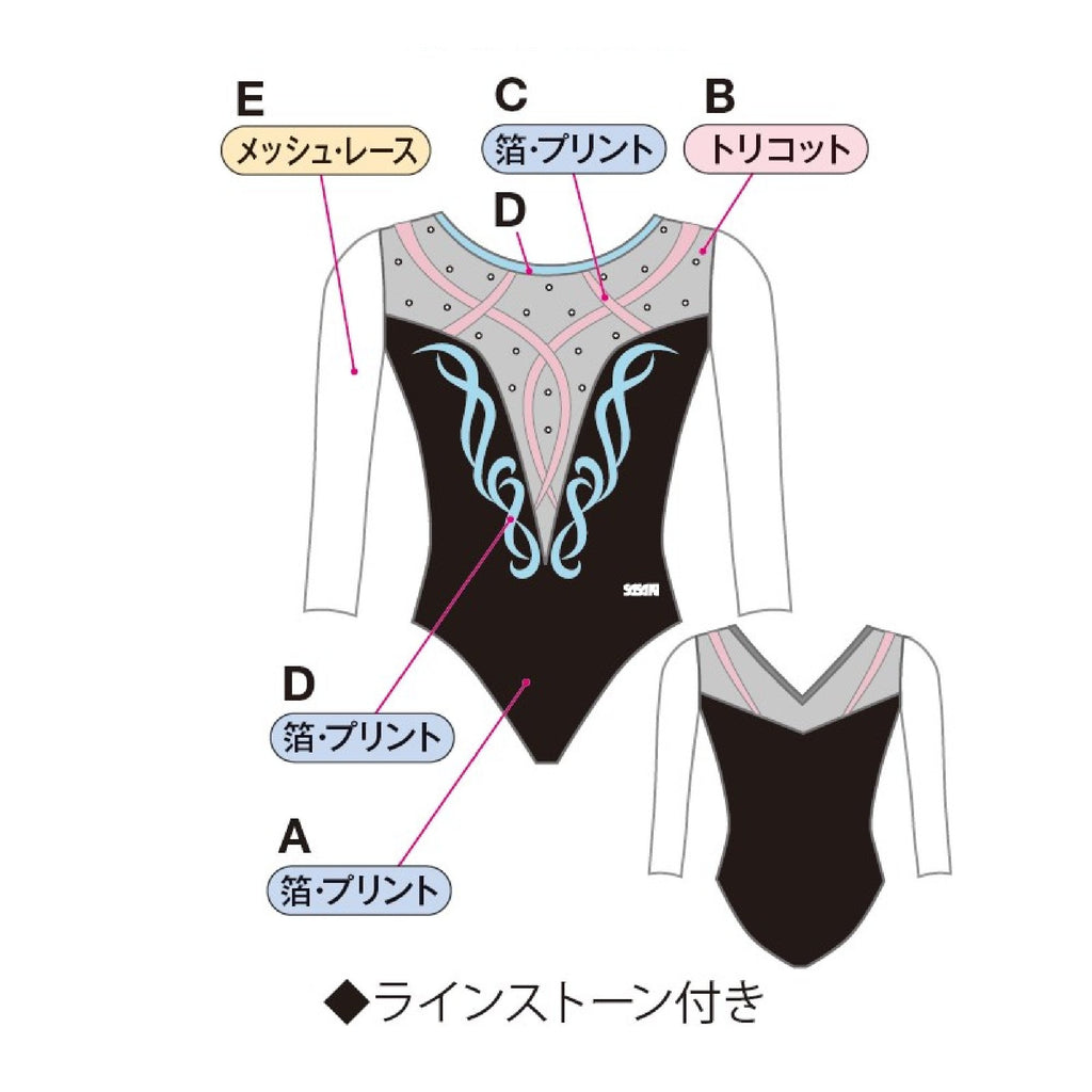 GYMレオタード C-7756G – ササキスポーツ オンラインショップ [SASAKI]