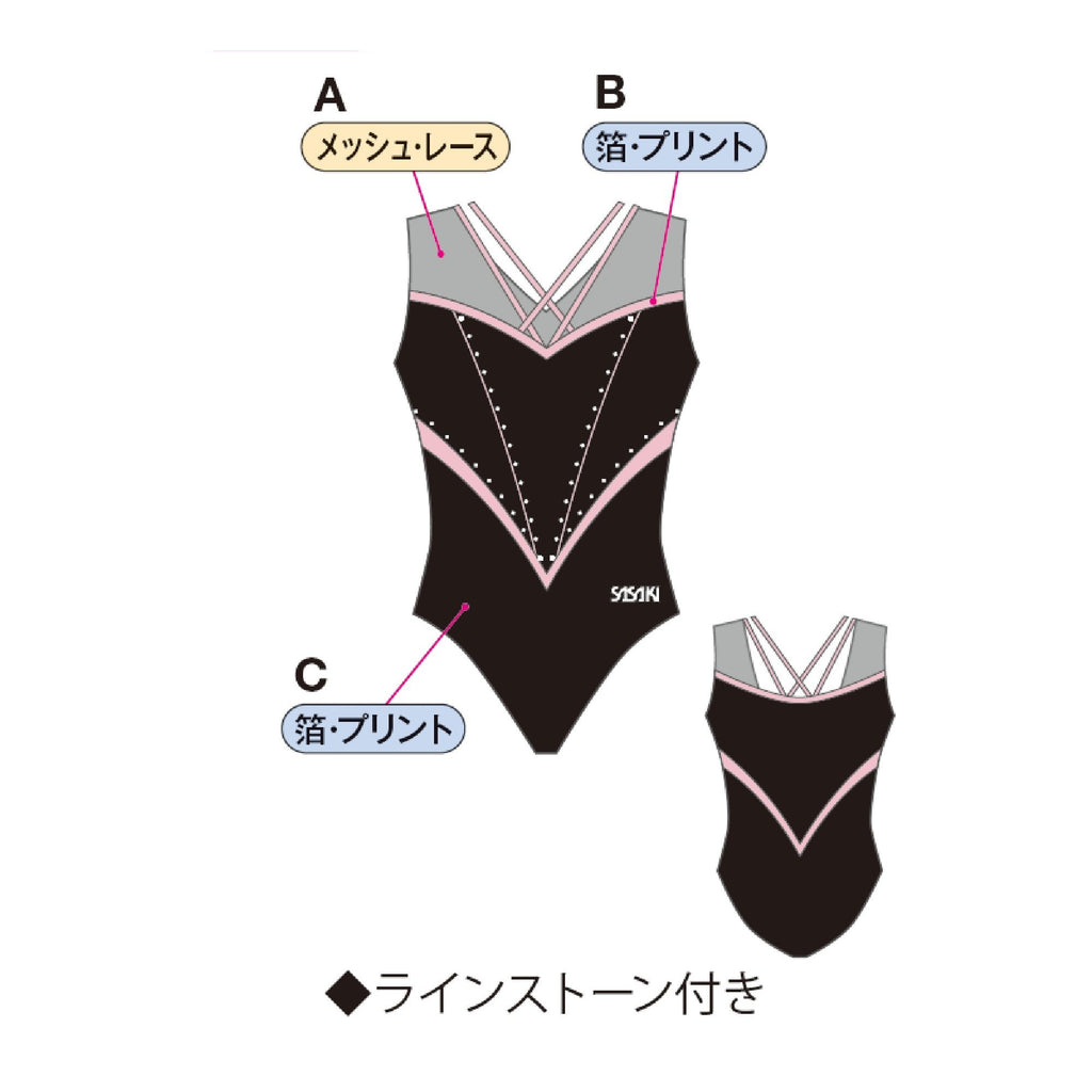 GYMレオタード C-7758G – ササキスポーツ オンラインショップ [SASAKI]