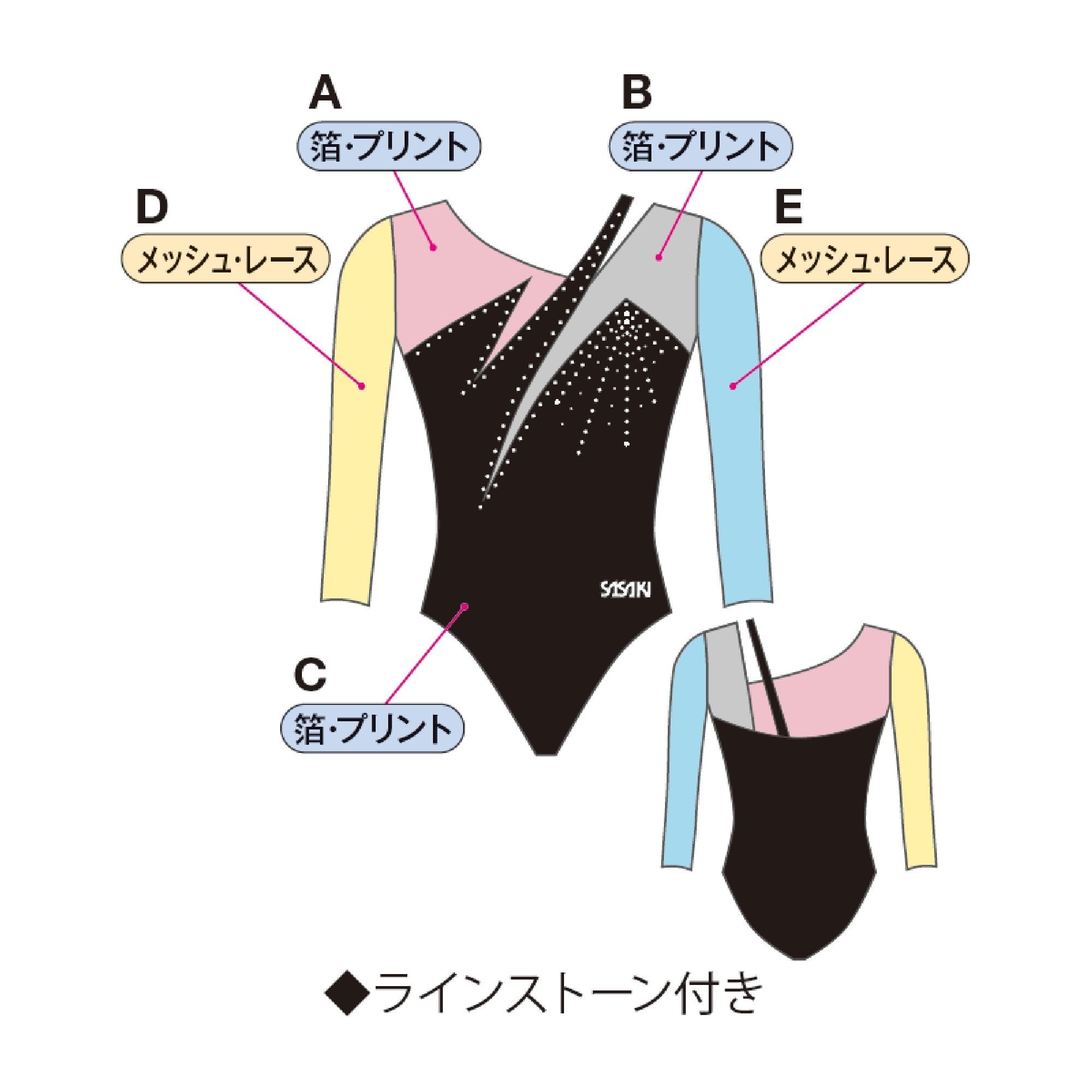 GYMレオタード C-7768G – ササキスポーツ オンラインショップ [SASAKI]